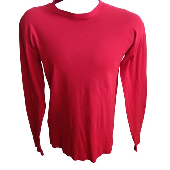 men's XL Single Stitch T-shirt Vintage Northwestern Knitting Munsingwear LS 80's - Picture 1 of 5